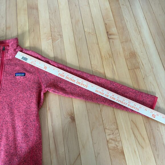 Patagonia Better Sweater‎ 1/4 Zip Women's size S heathered Pink Pullover - Picture 5 of 7